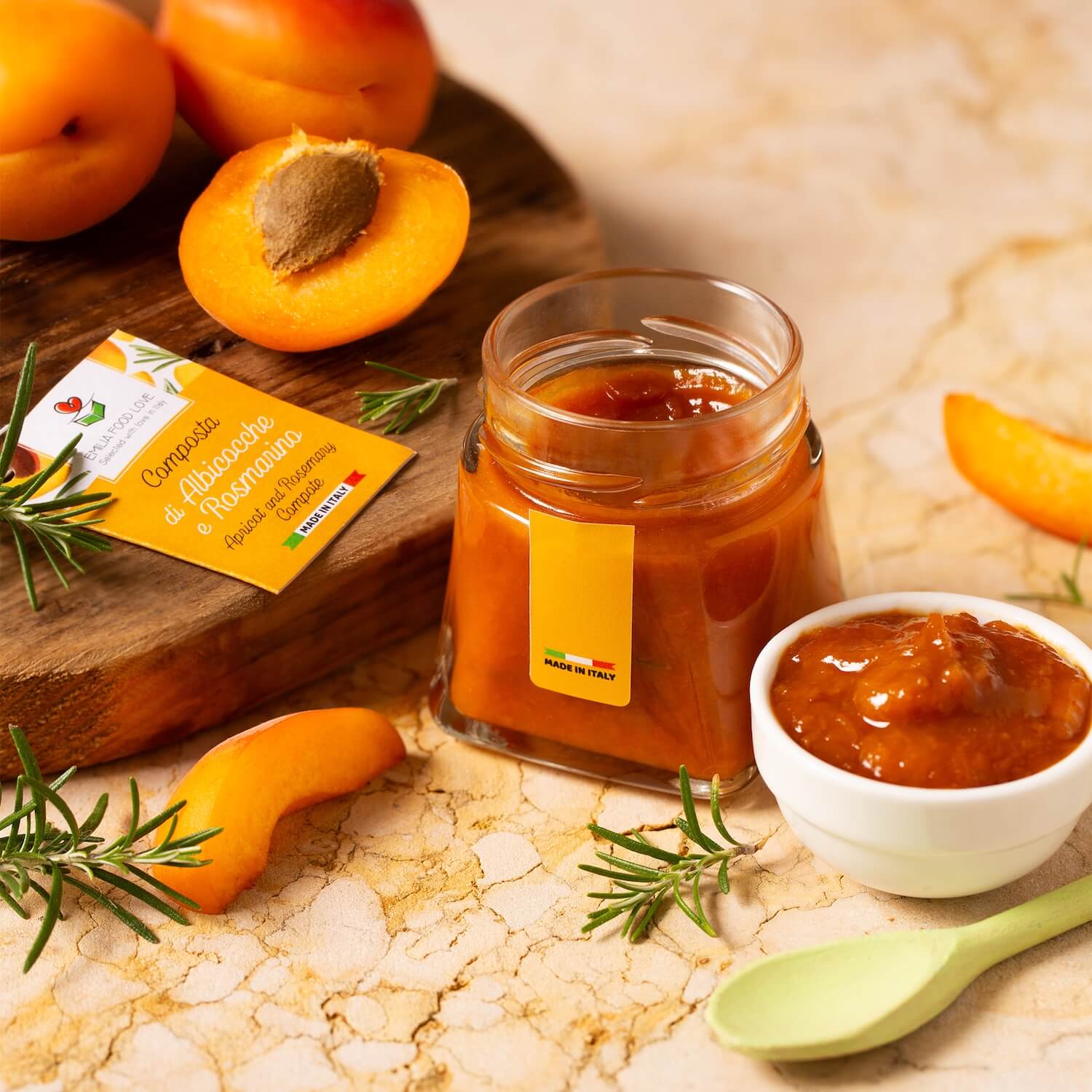 Apricot and Rosemary Compote
