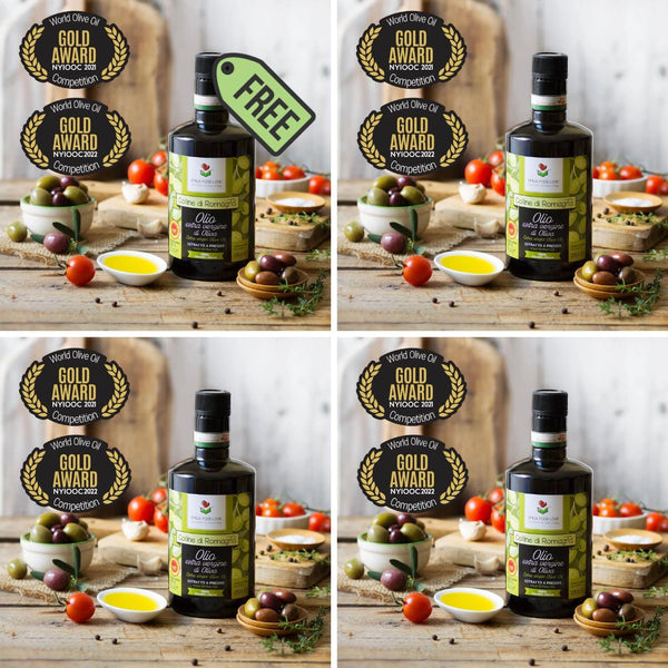 Extra Virgin Olive Oil "Colline di Romagna" DOP GOLD AWARD at NYIOOC (Buy 3 get 1 FREE)