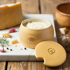 Cheese Box and Ceramic Cheese Spoon