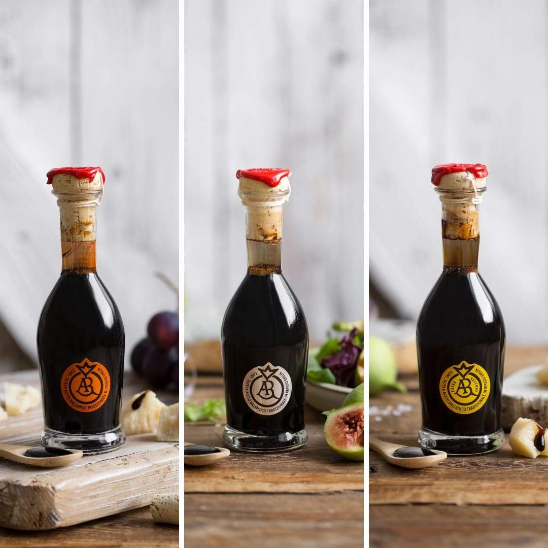 Traditional DOP Balsamic Vinegar of Reggio Emilia 3 Stamps (12, 20, 25 years)